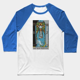 The High Priestess Tarot Card Baseball T-Shirt